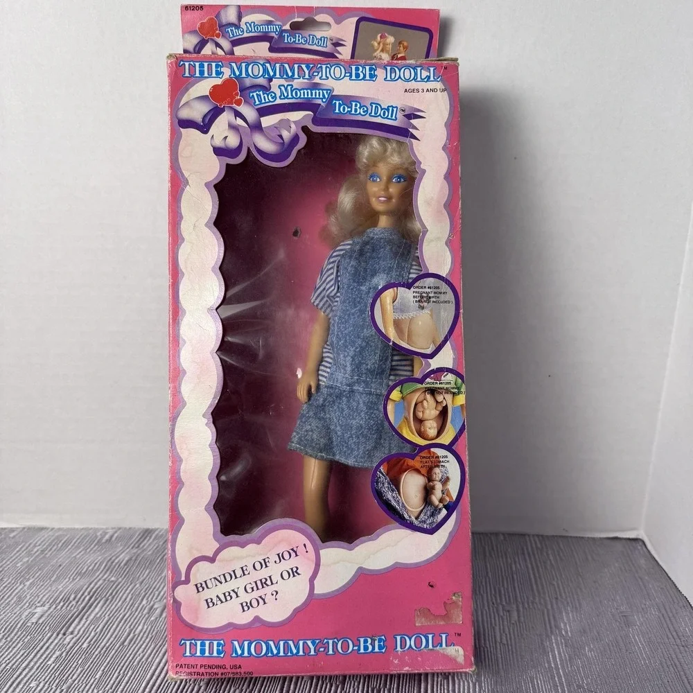 Vintage The Mommy-To-Be Doll 12in Pregnant Fashion Doll Baby Figure Outfit Box